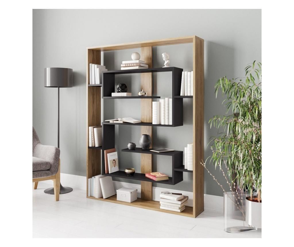 Biblioteca Zena Home, Esteban, PAL melaminat, 156x120x22 cm - Zena Home