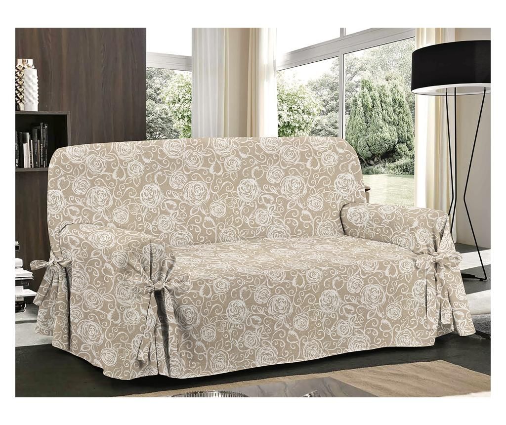 Husa pentru canapea cu 2 locuri Amelie Bianco 85x140 cm - Co.Ingros.Tex, Crem