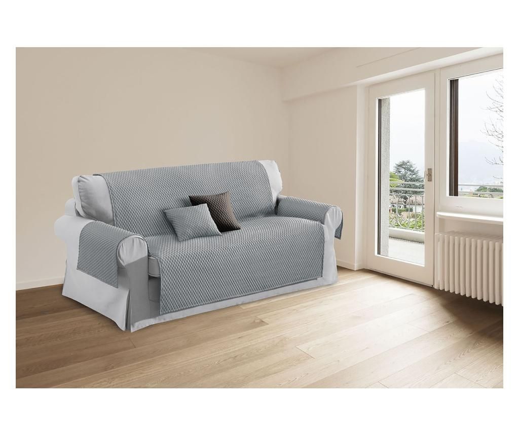 Husa pentru canapea cu 3 locuri Sphere Grey 240x175 cm - Co.Ingros.Tex, Gri & Argintiu