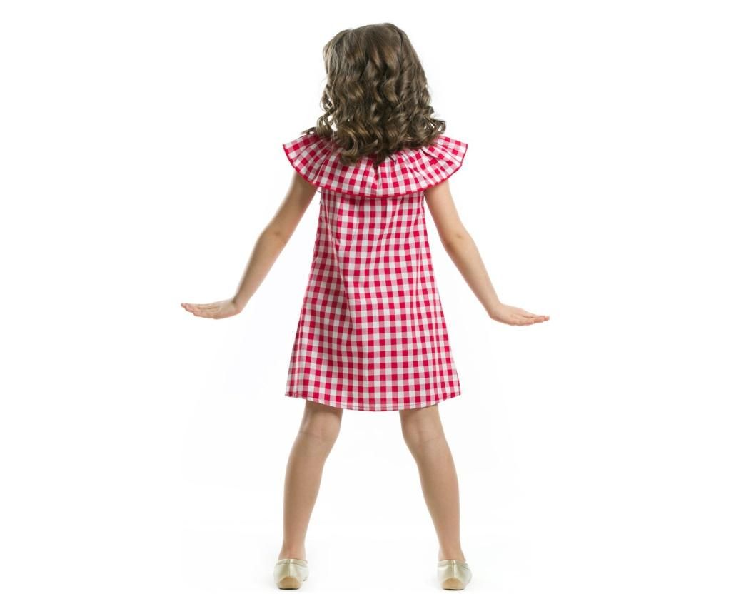 Rochie copii Red Checked 4 years - Denokids