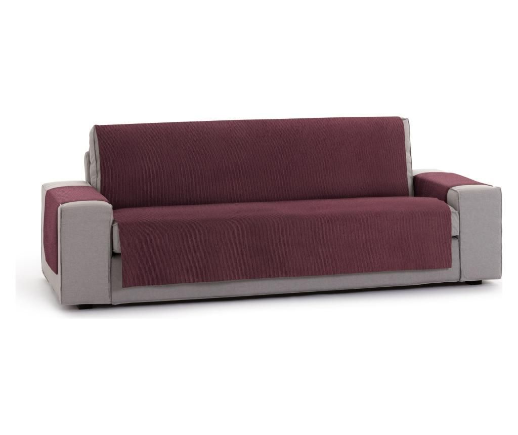 Husa pentru canapea cu 4 locuri Chenille Salva Bordo 210-250 cm imagine