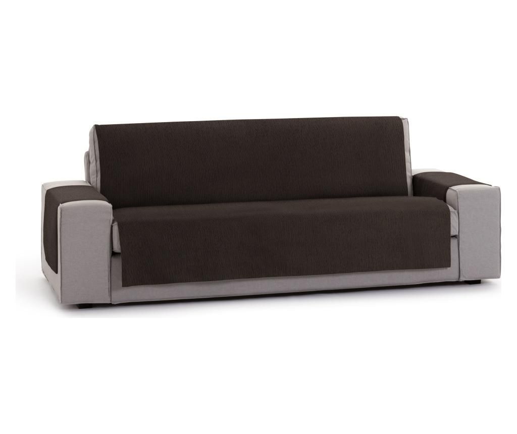 Husa pentru canapea cu 3 locuri Chenille Salva Brown 155x95x220 cm – Eysa, Maro