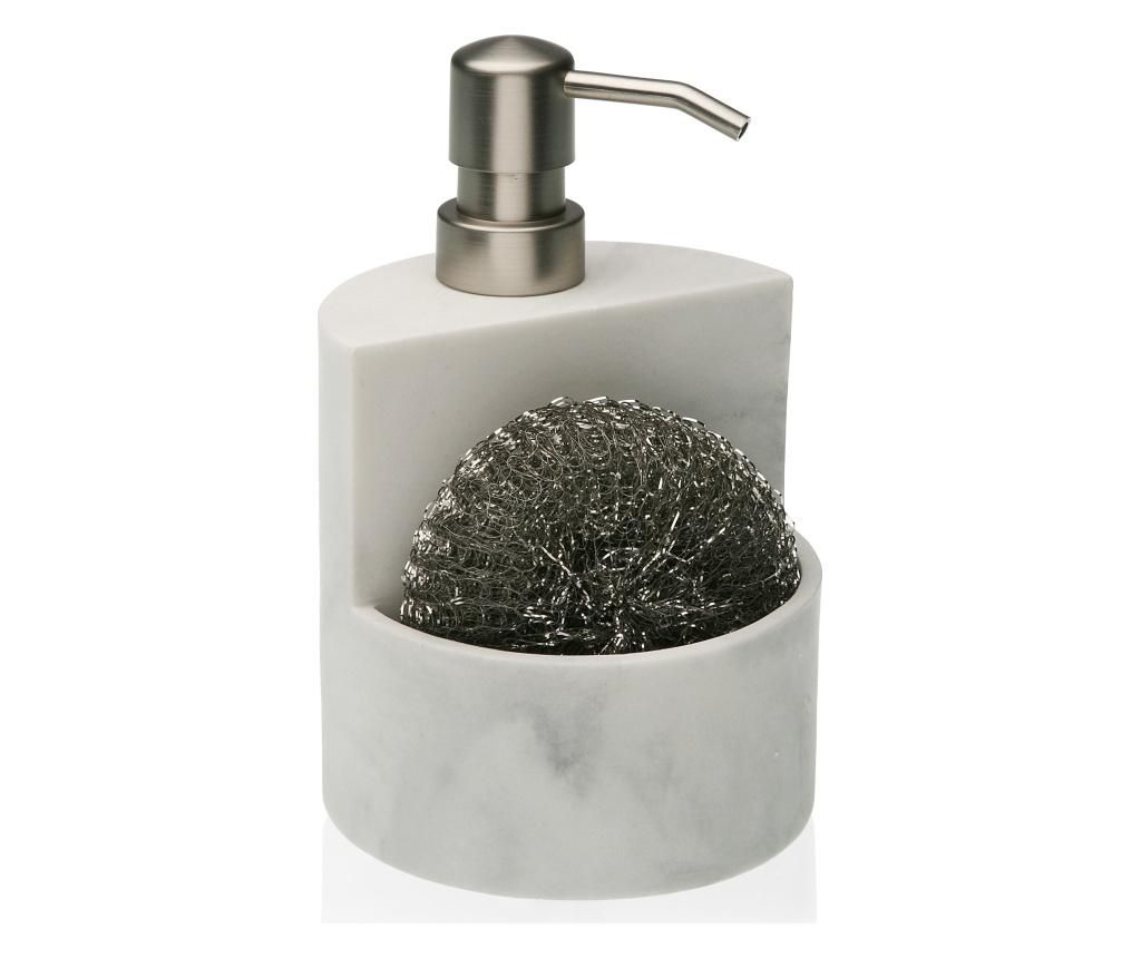 Dispenser detergent de vase Versa, rasina, 7x7x19 cm – Versa, Alb Versa imagine 2022