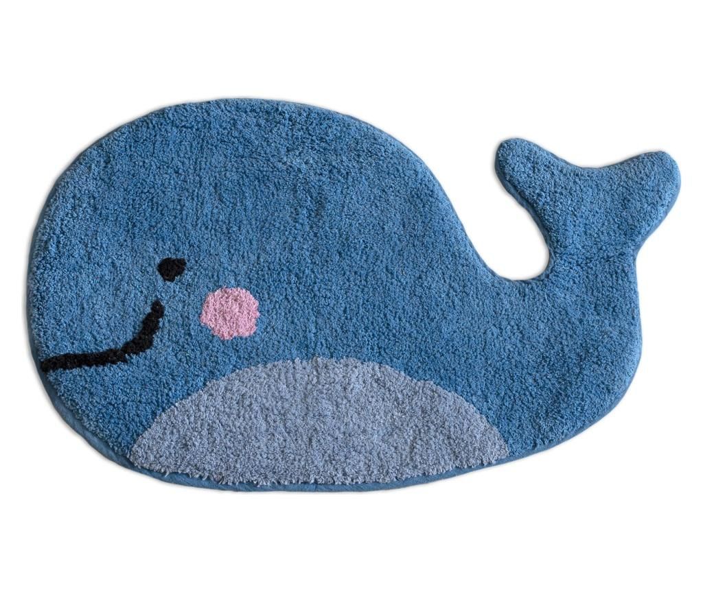 Covoras de baie Blue Whale 44x69 cm - Mr. Fox, Multicolor