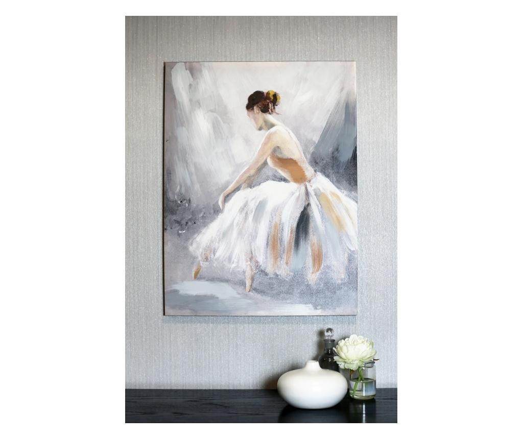Tablou Ballerina Neutral 57x77 cm - Arthouse, Gri & Argintiu