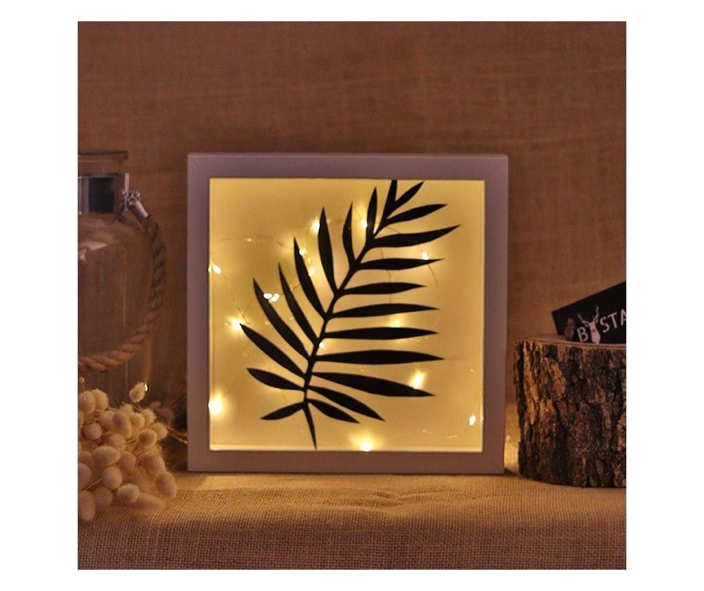 Decoratiune cu LED Bystag, Palm, metal, 25x25x0 cm - Bystag, Multicolor