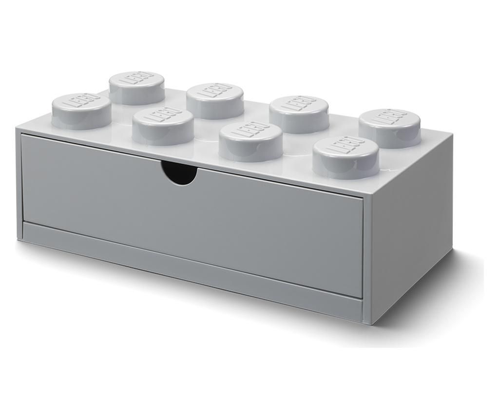 Organizator pentru birou LEGO Grey - LEGO Storage, Gri & Argintiu