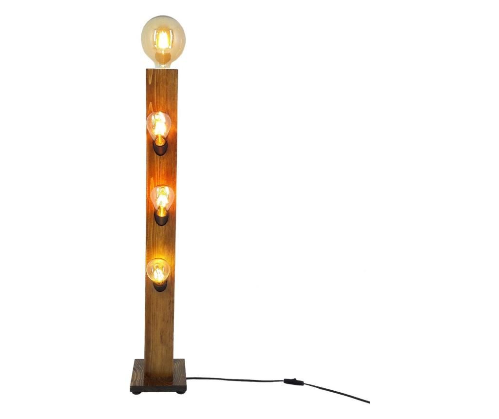 Lampadar All Design, lemn de pin masiv, max. 60 W W, 17x17x93 cm - All Design