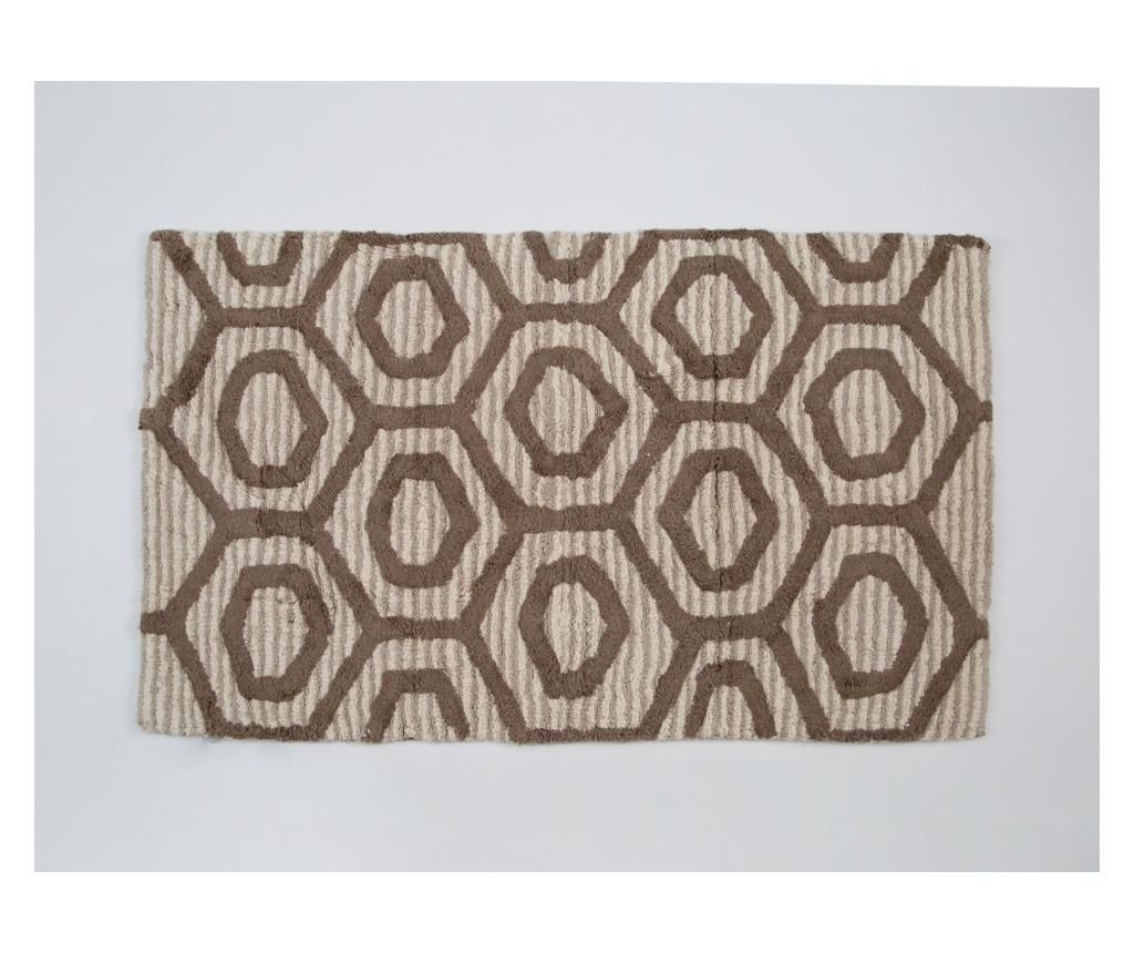 Covoras de baie Putbol Beige 60x100 cm - Irya, Crem