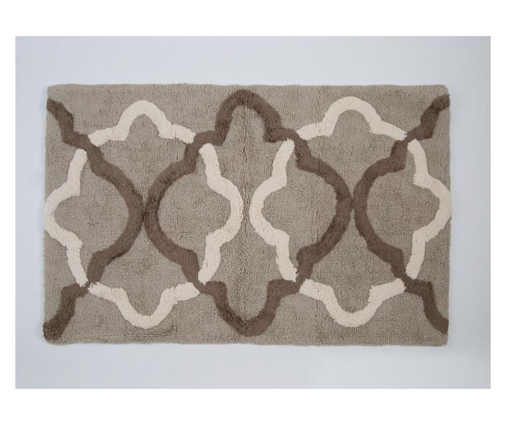 Covoras de baie Damast Beige 60x100 cm