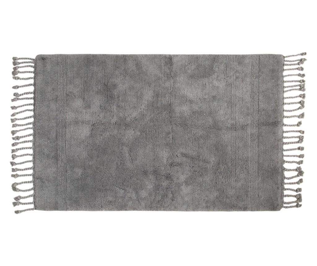 Covoras de baie Paloma Grey 70x105 cm - Irya, Gri & Argintiu