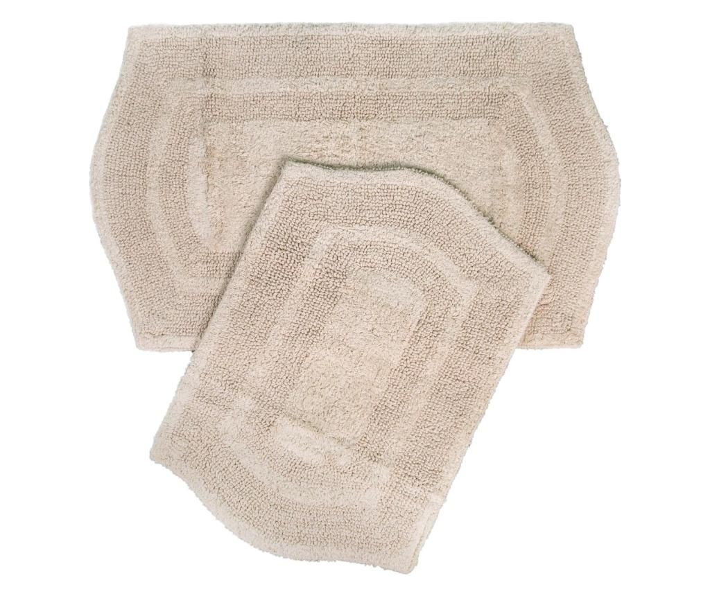 Set 2 covorase de baie Corina Light Brown