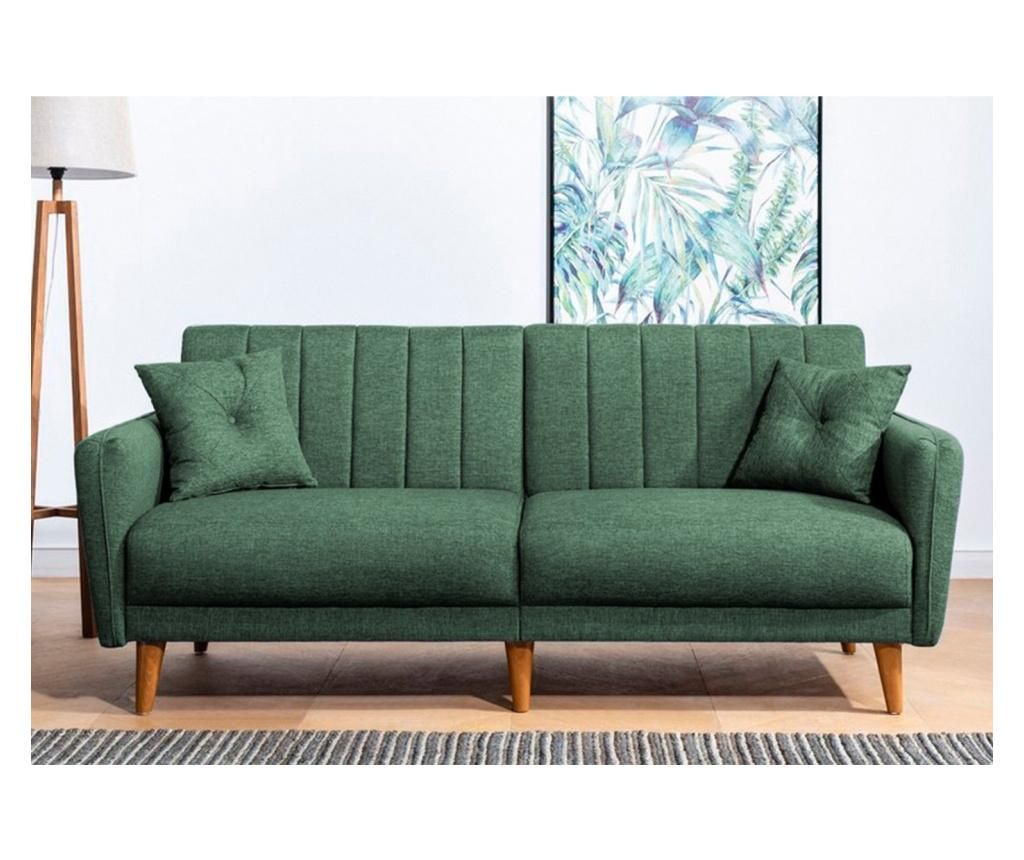 Canapea extensibila cu 3 locuri Unique Design, Aqua Green, verde, 202x80x85 cm – Unique Design, Verde Unique Design imagine noua