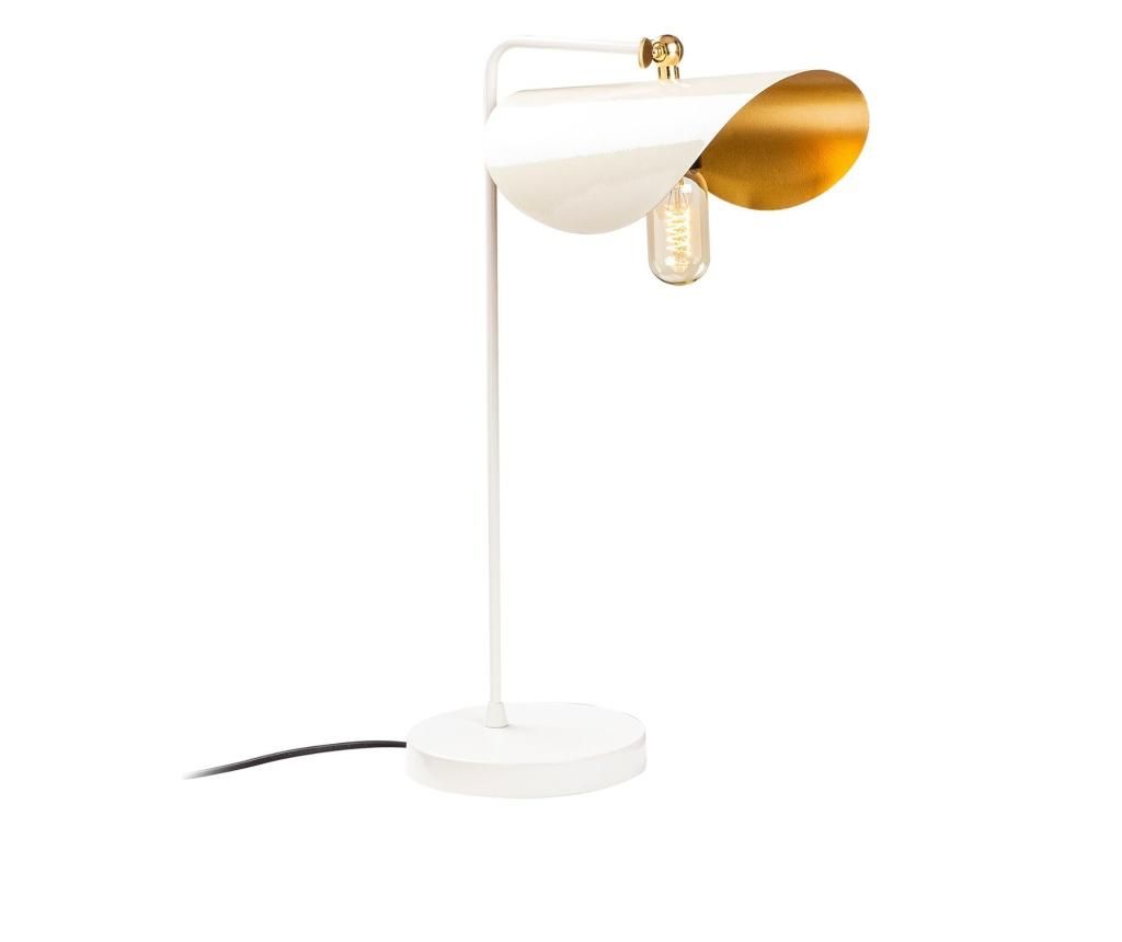 Lampa de masa Noor, Sivani One White Gold, metal, max. 100 WATT W, E27, 35x17x52 cm - Noor, Alb