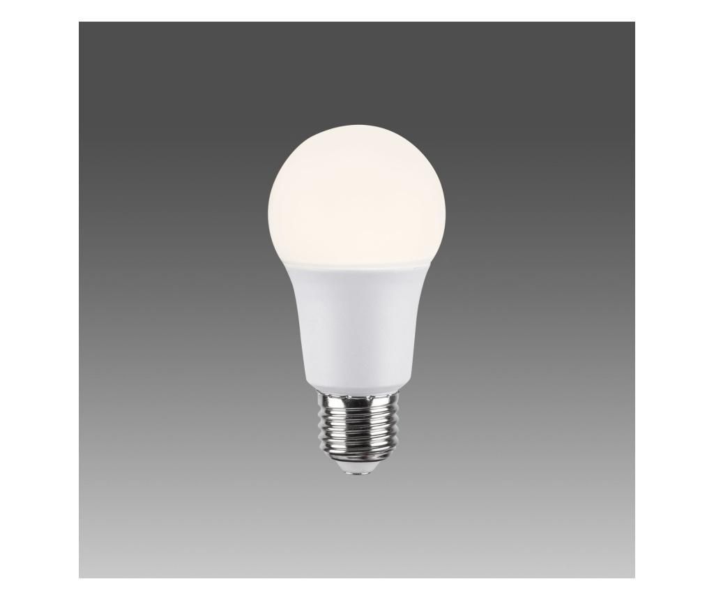 bec LED E27 Opviq, Opviq 10W 3000K White, metal, max. 10 W, E27, alb, 12x6x6 cm - Opviq, Alb