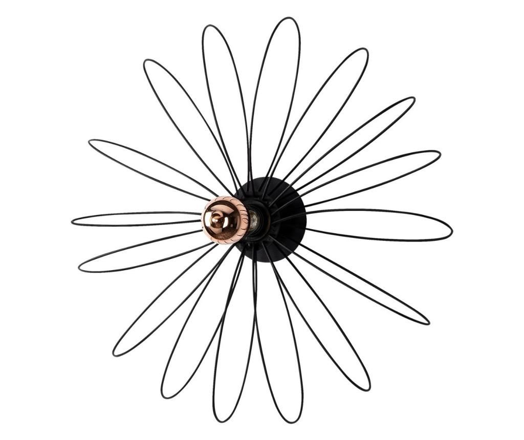 Aplica de perete Sheen, Hemdem One Black Round, metal, max. 100 WATT W, E27, 58x58x58 cm - Sheen, Negru