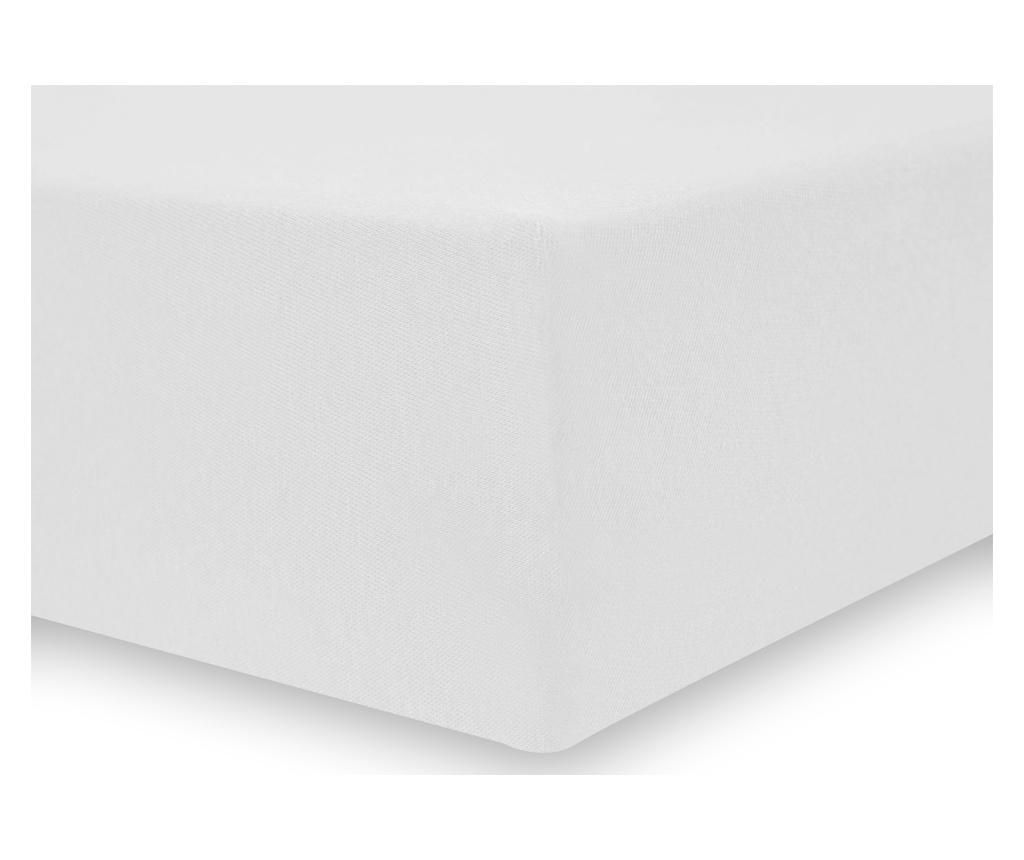 Cearsaf de pat cu elastic Decoking, Nephrite White, bumbac, 160×200 – DecoKing, Alb DecoKing