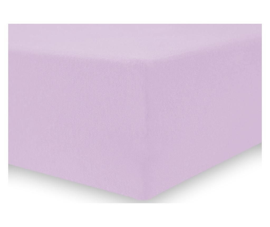 Cearsaf de pat cu elastic Decoking, Amelia Lilac, microfibra, 160×200 cm, lila – DecoKing, Mov DecoKing