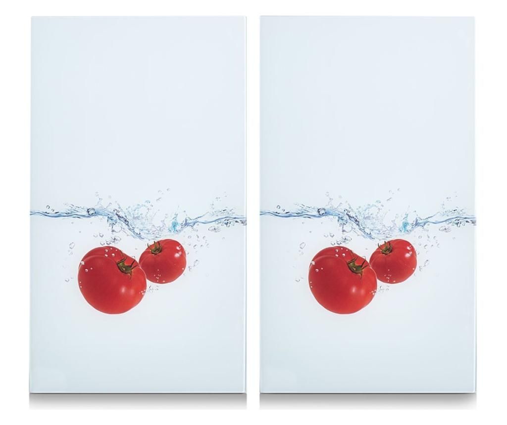 Set 2 tocatoare Tomato Splash 30x52 cm - Zeller, Multicolor