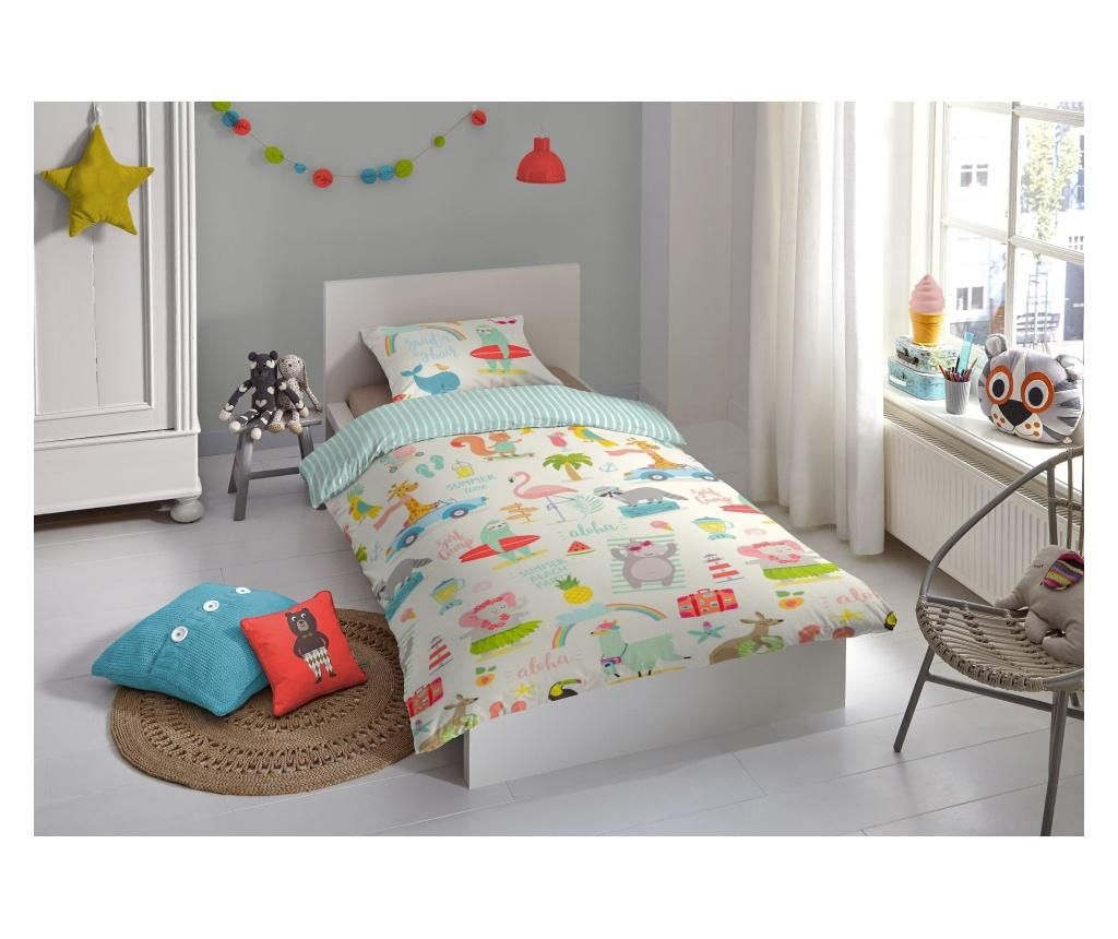Set de pat pentru copii Single Ranforce Holiday - Good Morning, Multicolor - 1