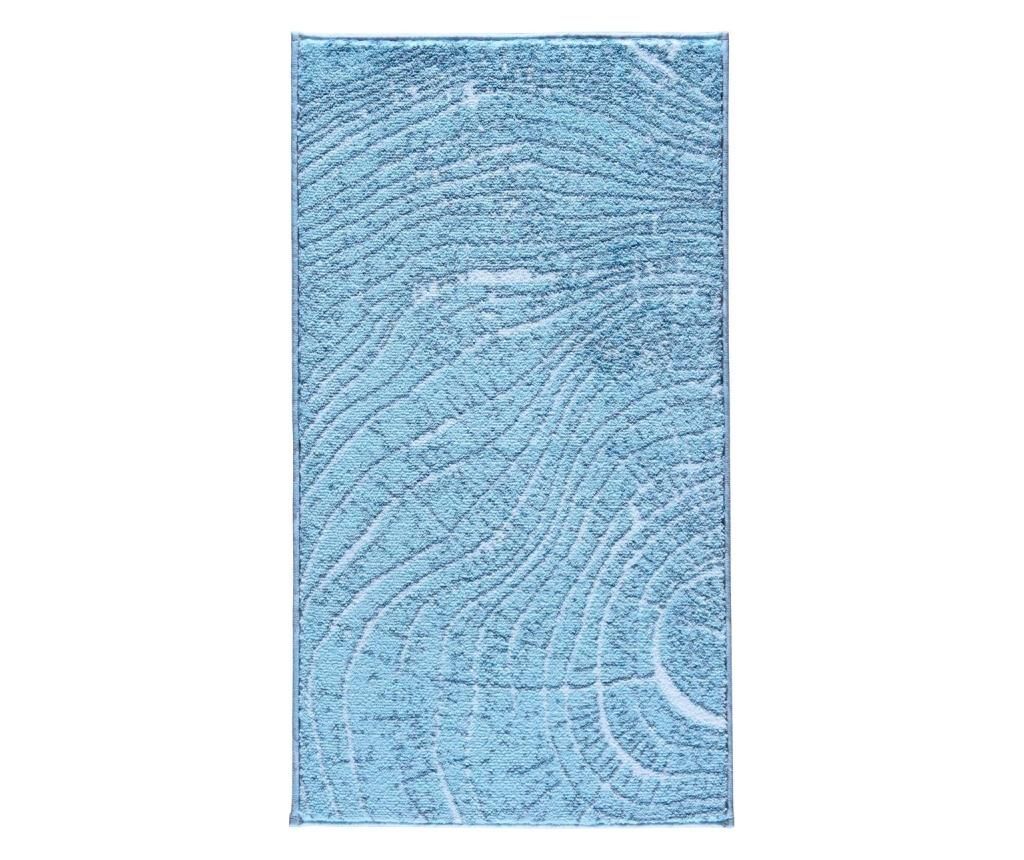 Covoras de baie Confetti, Lumber BlueWhite, poliamida tratata antibacterian, 80×140 cm, albastru/alb – Confetti, Multicolor Confetti imagine 2022