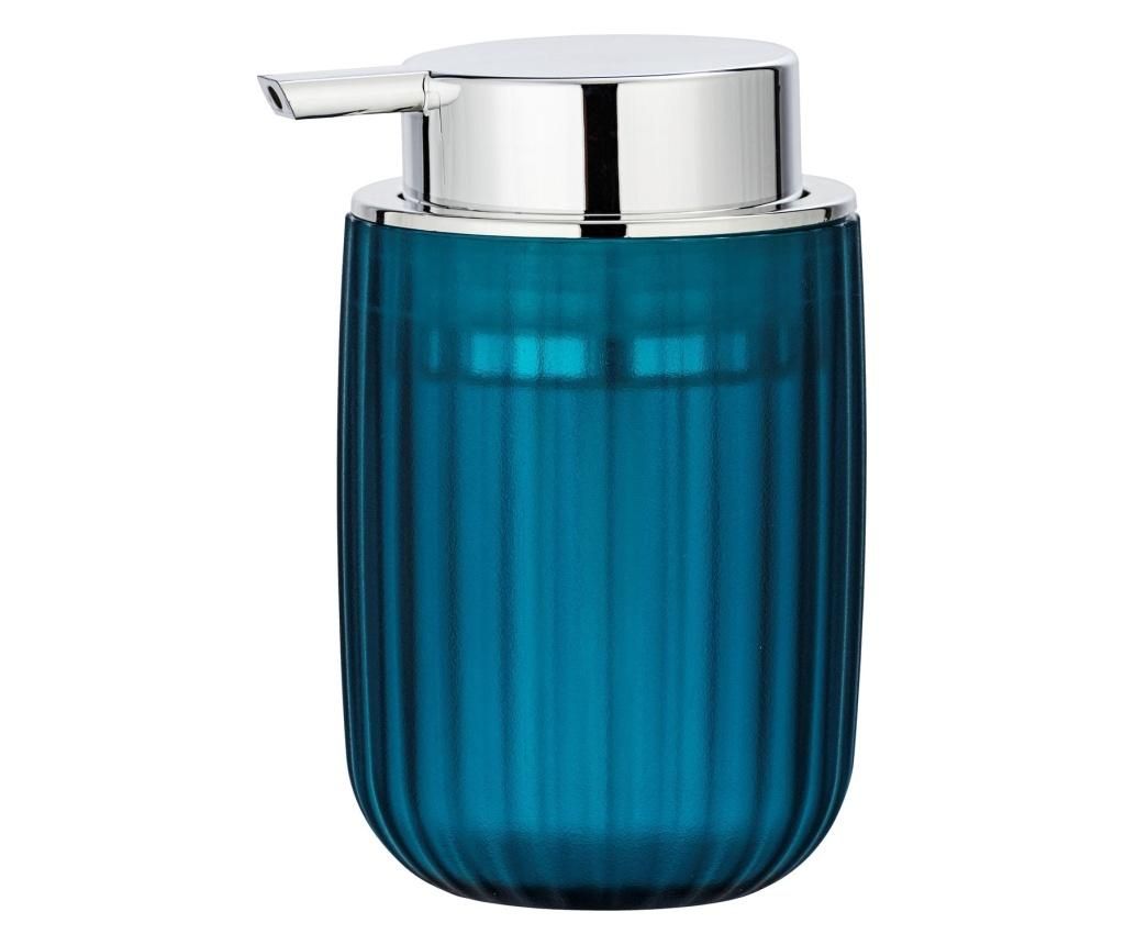 Dispenser pentru sapun lichid Wenko, plastic, 9x8x13 cm, albastru petrol – Wenko, Multicolor vivre.ro imagine 2022