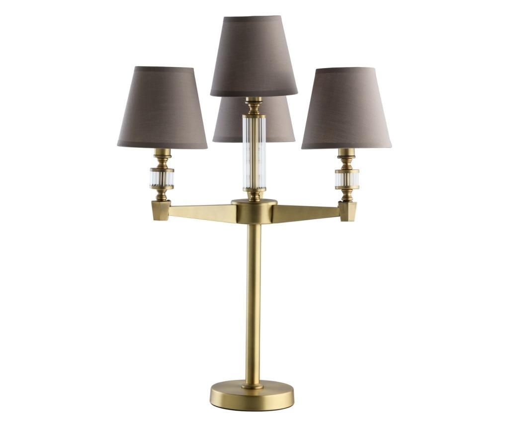 Lampa de masa DelRey – Classic Lighting, Gri & Argintiu,Maro