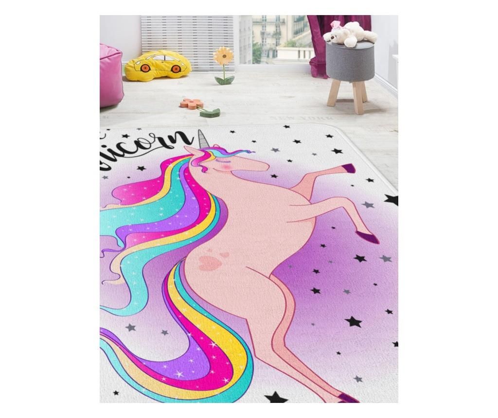 covor, copii, unicorn, roz, multicolor