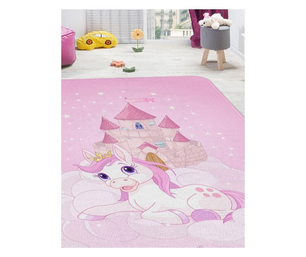 covor, copii, unicorn, roz, castel, pastelate