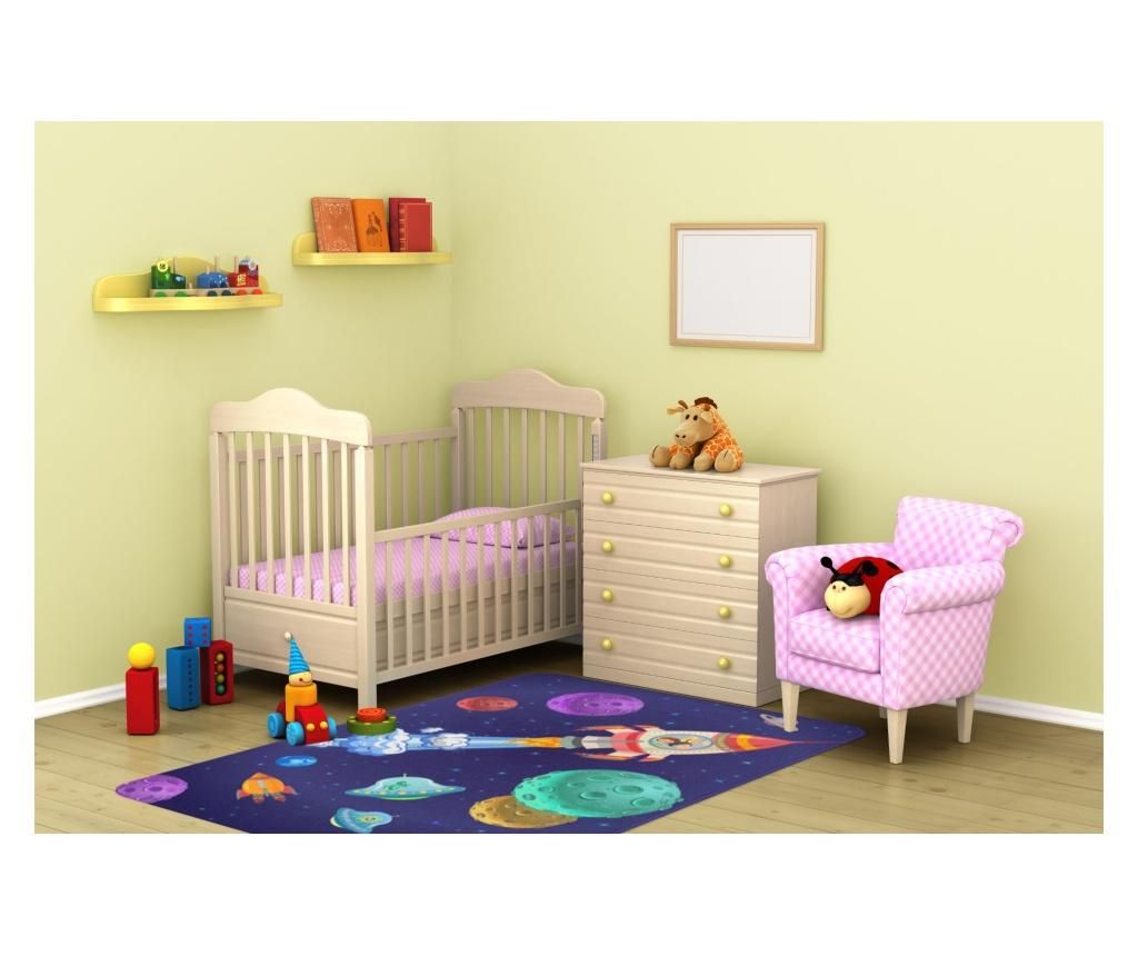 covor, copii, racheta, planete