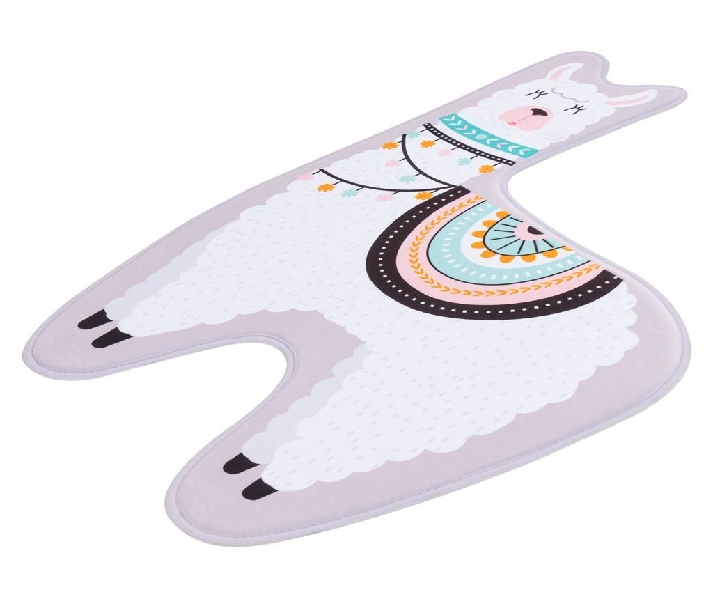 covor, copii, lama, animale, roz, culor, pastelate