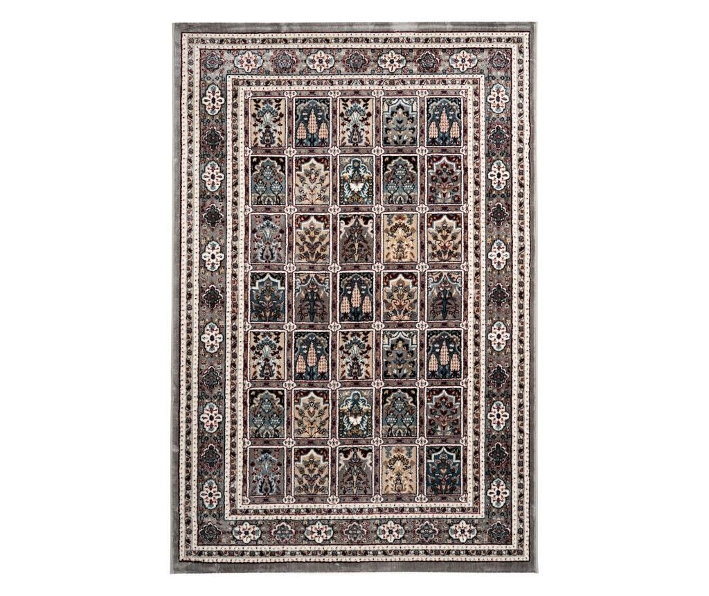 Covor Isfahan 80x150 cm - Obsession, Gri & Argintiu