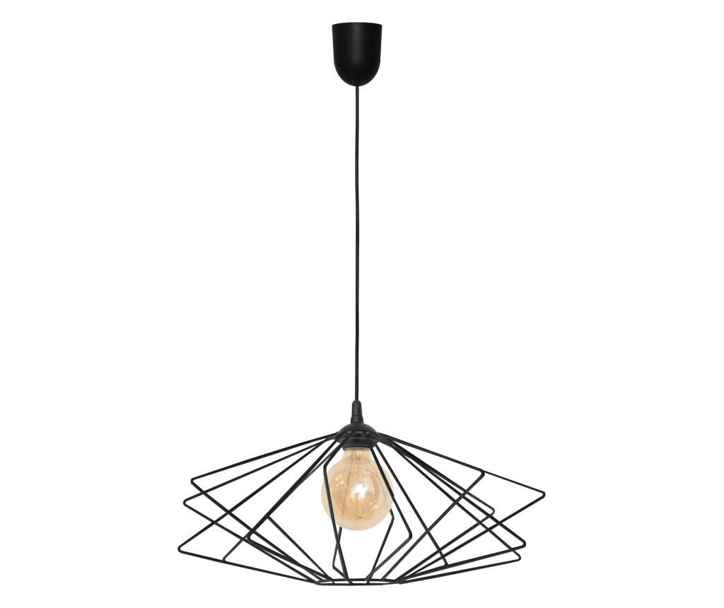 Lustra Helam, Saturn, metal, max. 60 W, E27, negru, 35x35x130 cm - Helam, Negru