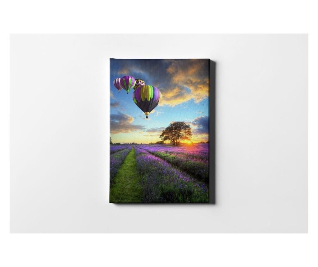 Tablou Casberg, Lavender And Balloons, canvas din bumbac – CASBERG, Multicolor CASBERG imagine 2022