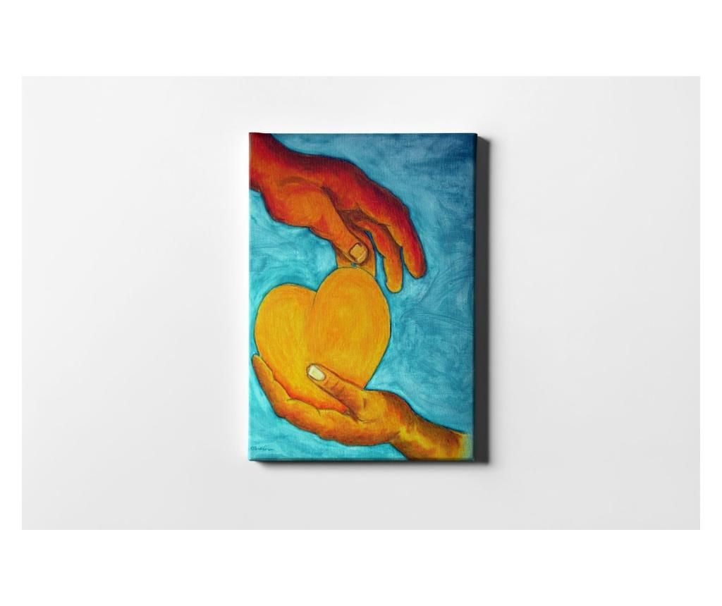 Tablou Heart And Hands 30×40 cm – CASBERG, Multicolor CASBERG imagine 2022