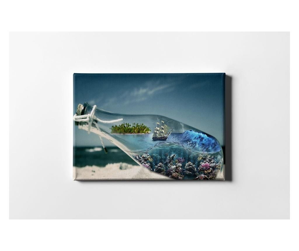 Tablou Casberg, Sea Bottle, canvas din bumbac – CASBERG, Multicolor CASBERG imagine 2022