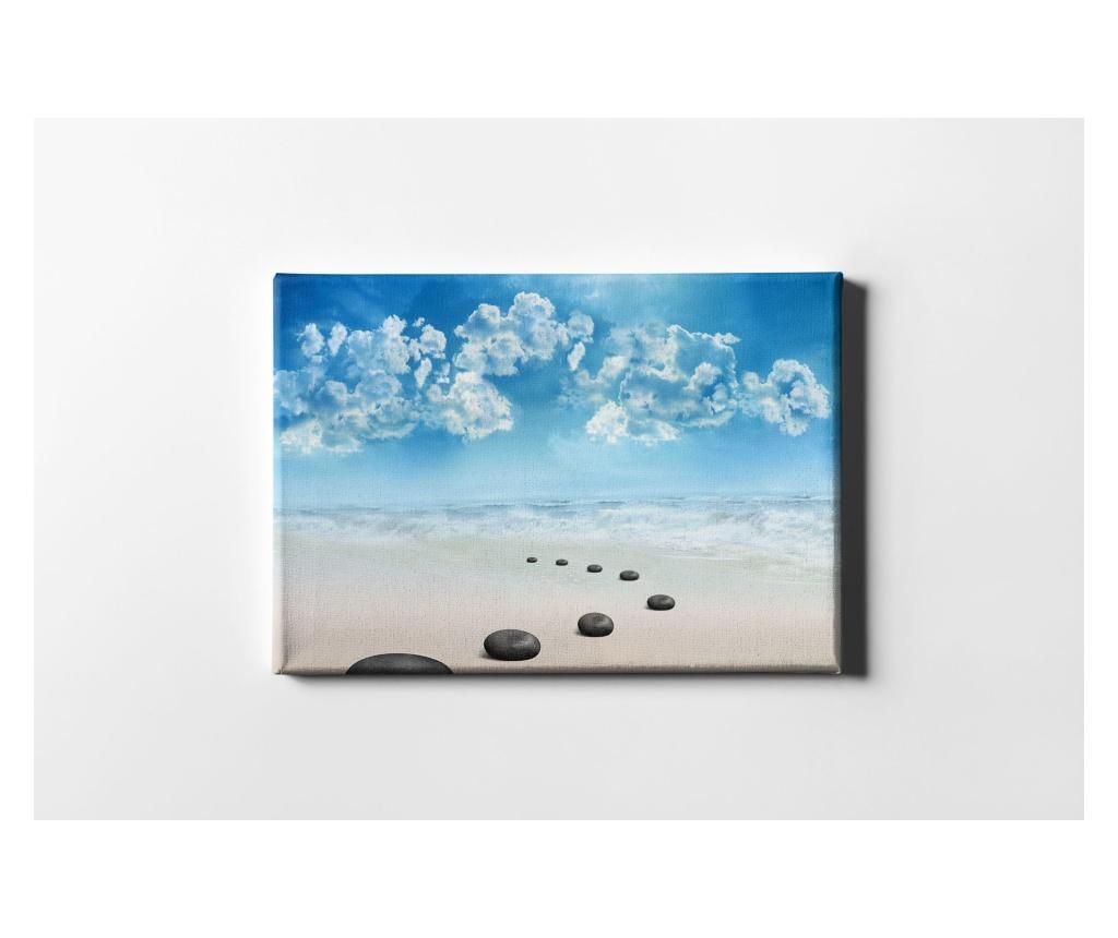 Tablou Sea Stones 40x60 cm - CASBERG, Multicolor