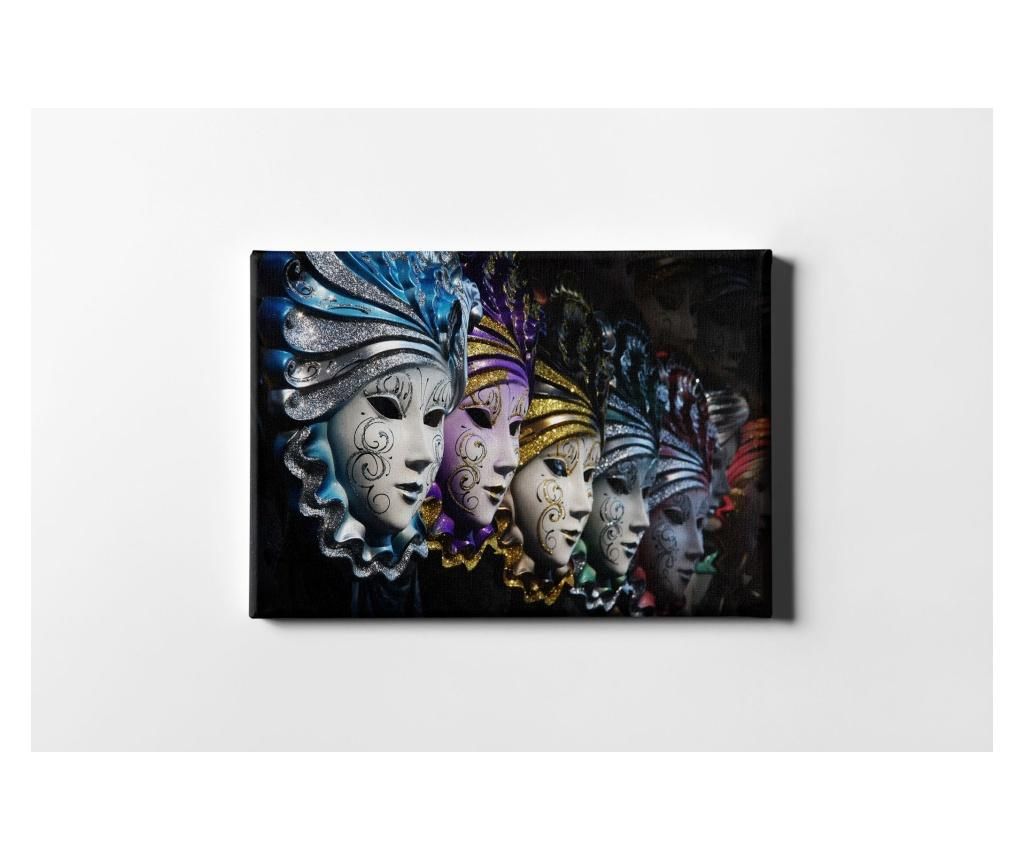 Tablou Colorful Masks 40×60 cm – CASBERG, Multicolor CASBERG imagine 2022