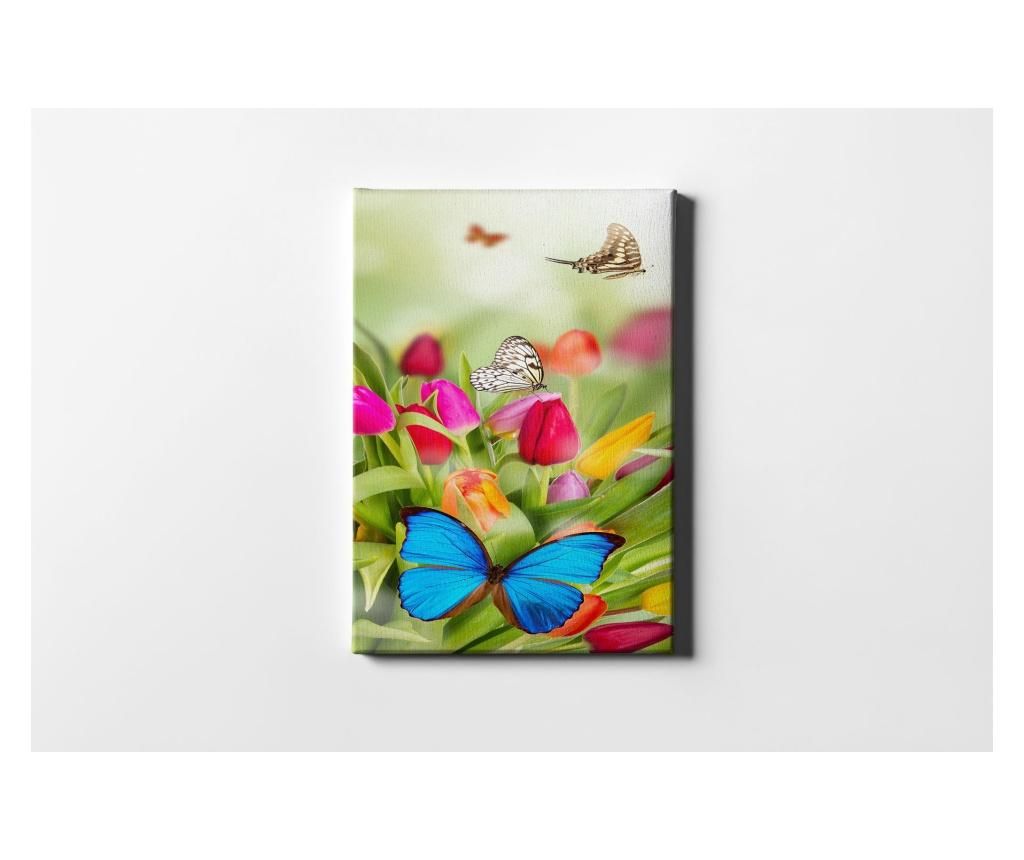 Tablou Casberg, Bird Nests In The Tree, canvas din bumbac, 30×40 cm – CASBERG, Multicolor CASBERG imagine 2022