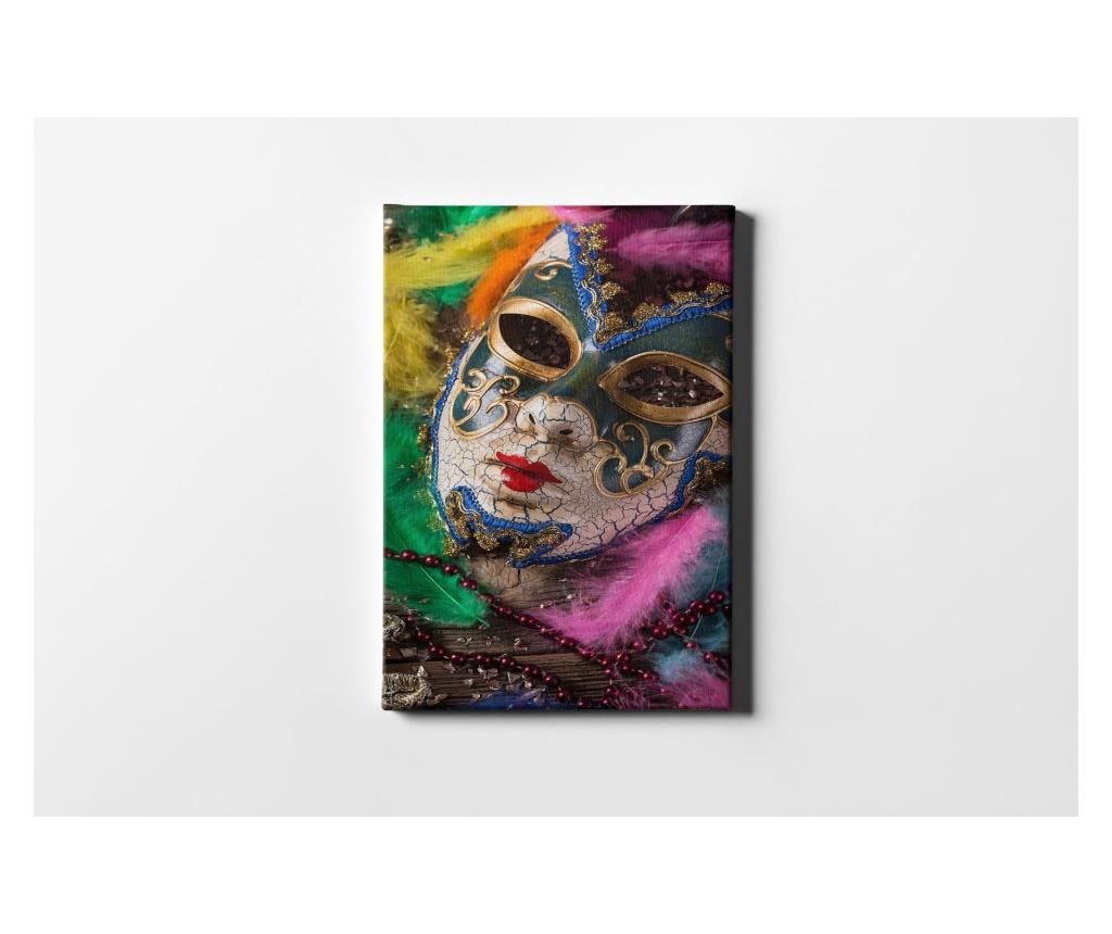 Tablou Casberg, Mask, canvas din bumbac, 30×40 cm – CASBERG, Multicolor CASBERG imagine 2022