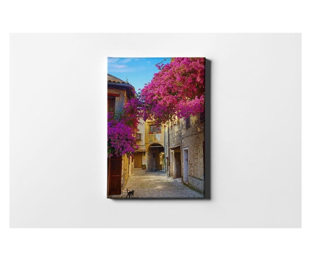 Tablou Casberg, Flowering Street, canvas din bumbac, 60×90 cm – CASBERG, Multicolor CASBERG imagine 2022