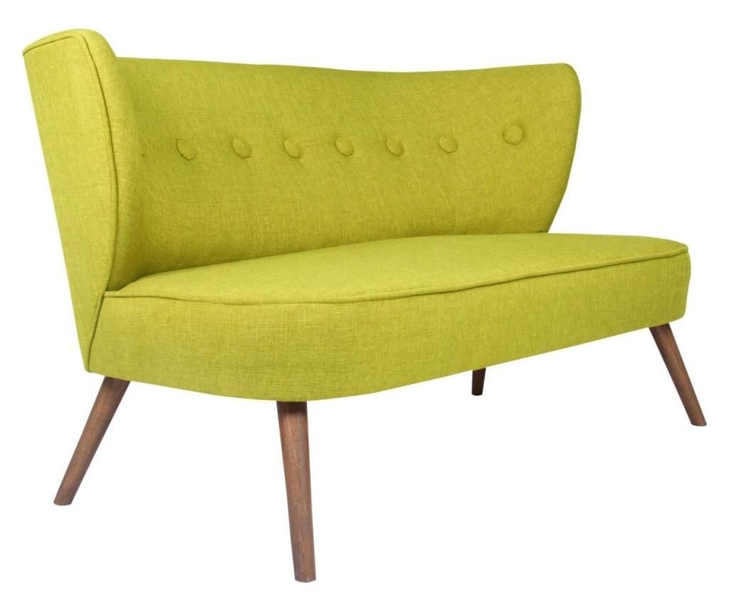 Canapea 2 locuri Zeon, Bienville, 141x73x77 cm - Zeon, Verde