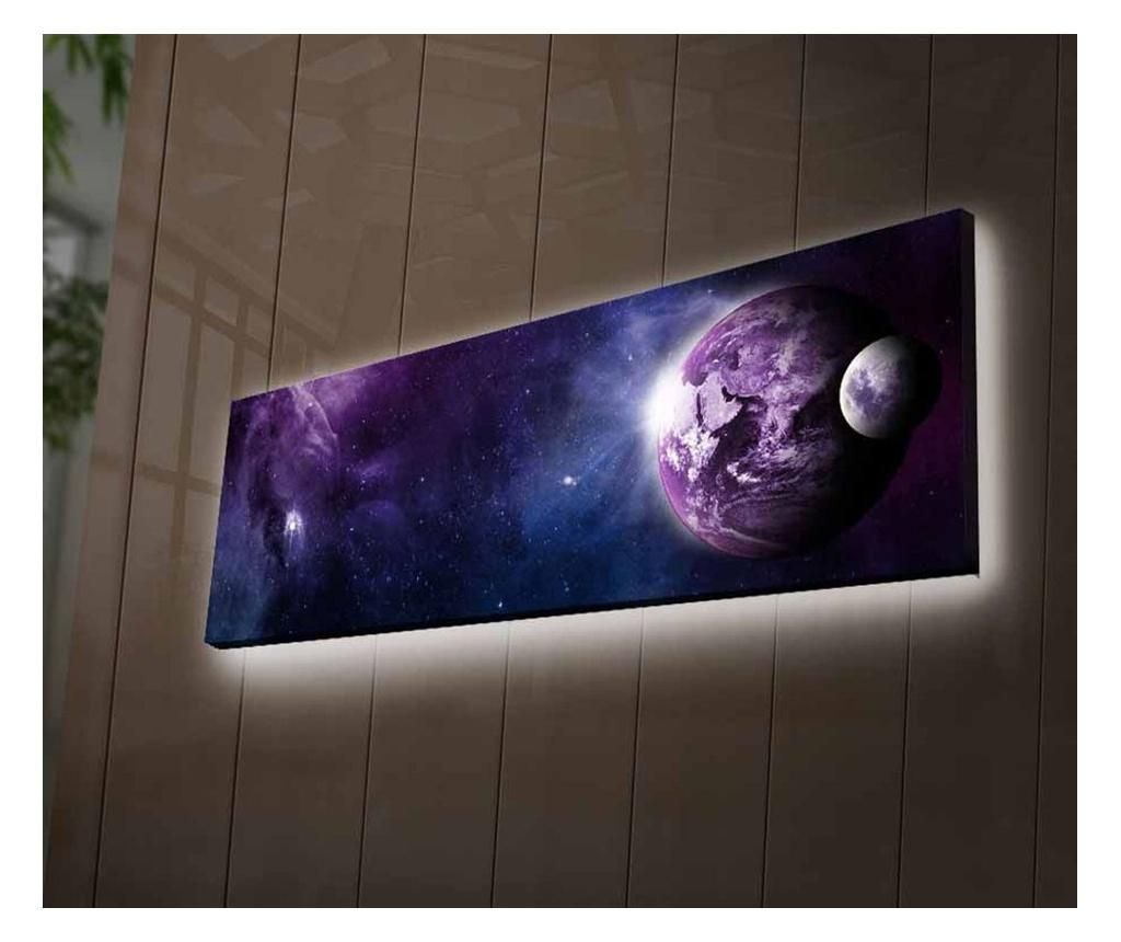 Tablou cu LED 30x90 cm - Ledda, Multicolor