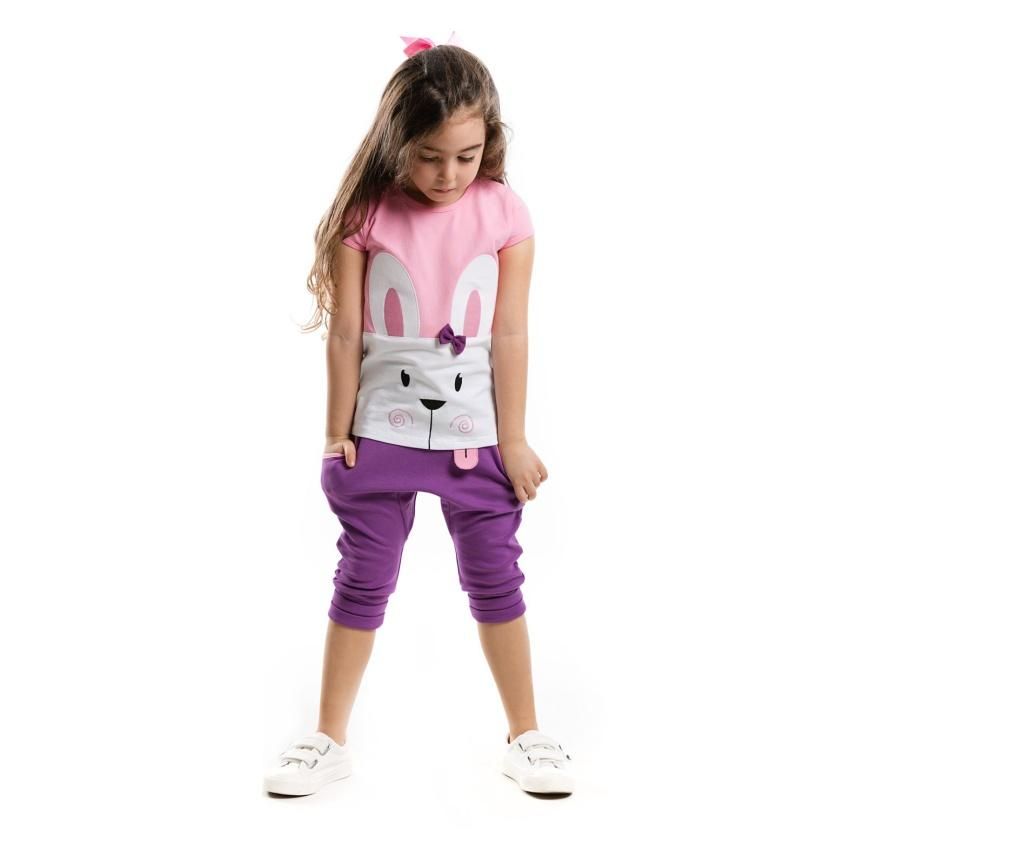 Set pantaloni si tricou pentru fete Bunny Sue 2 years - Mushi