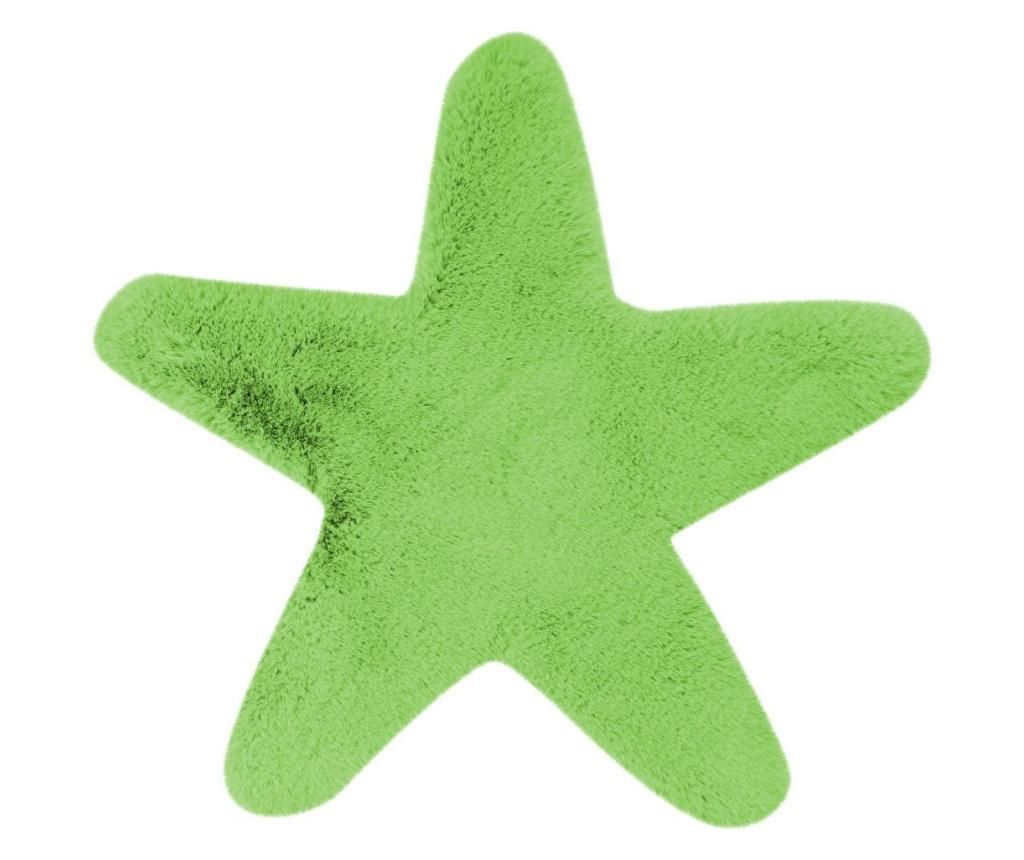 Covor Kayoom, Fluffy Kids Star Green, 60x63 cm, microfibra de poliester - Kayoom, Verde