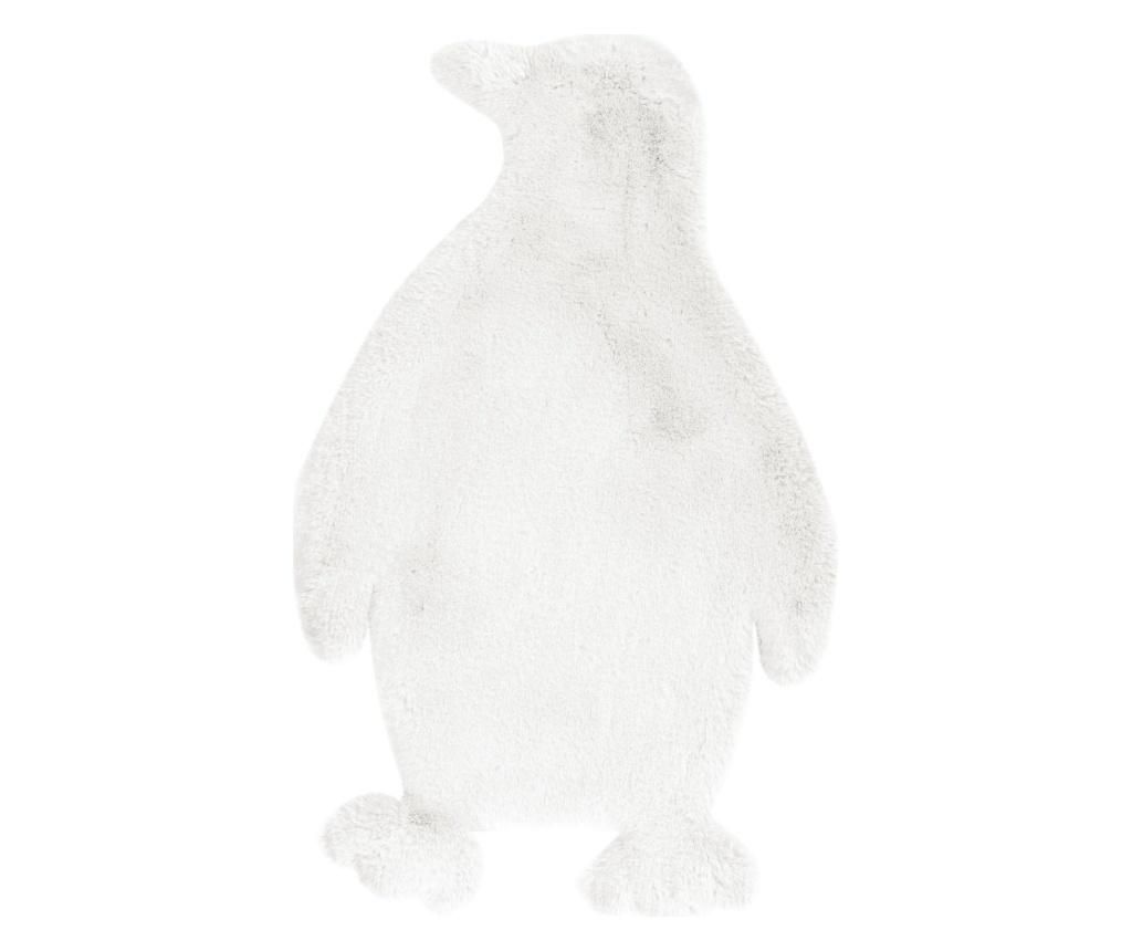 Covor Fluffy Kids Penguin White 52×90 cm – Kayoom, Alb Kayoom imagine 2022