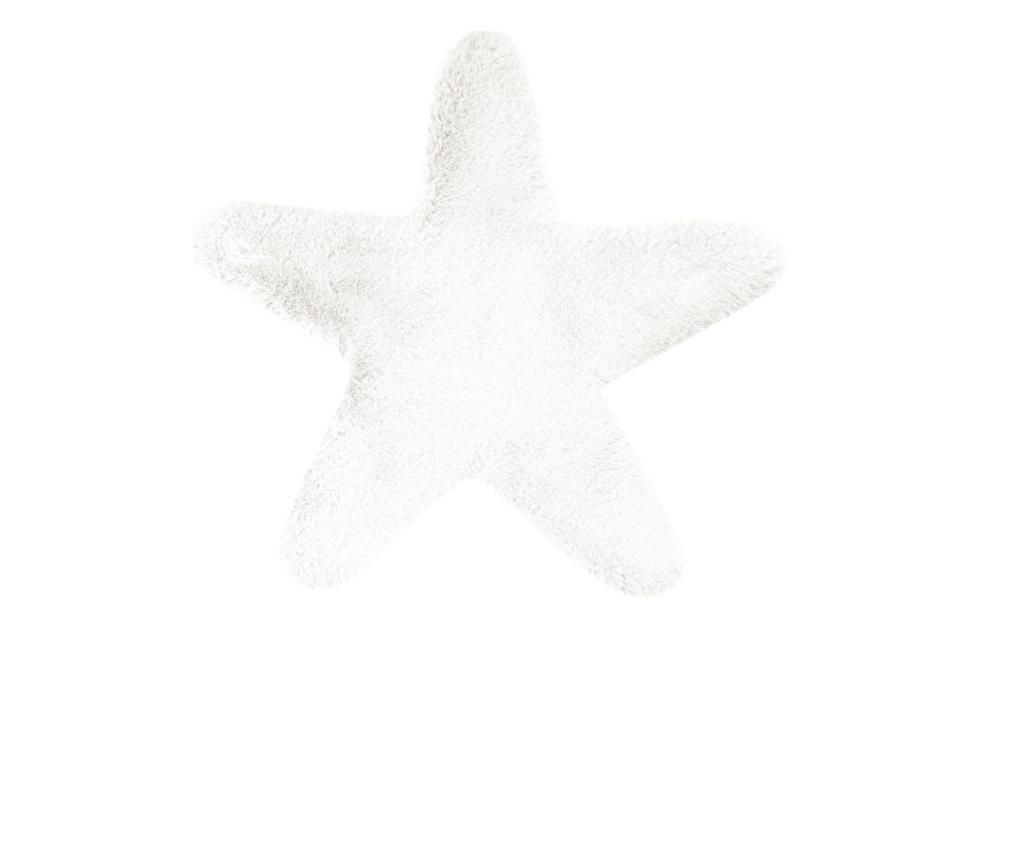 Covor Fluffy Kids Star White 60x63 cm - Kayoom, Alb