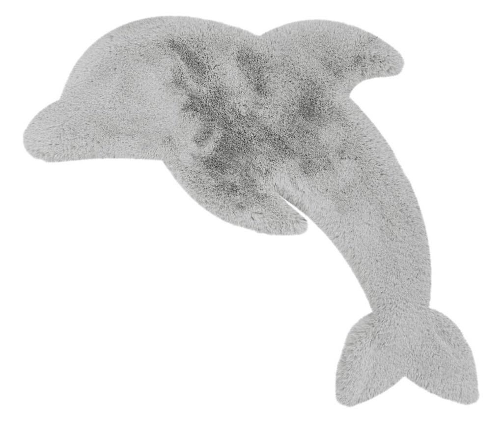 Covor Fluffy Kids Dolphin Blue 64x90 cm - Kayoom, Albastru