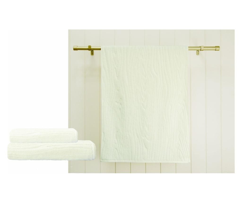 Prosop de baie Wood White 48x90 cm