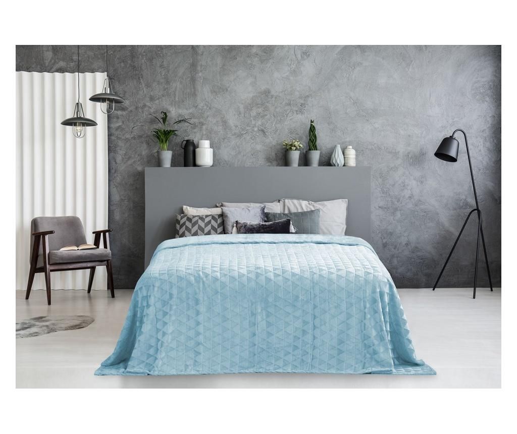 Patura Clyde Baby Blue 170x210 cm - DecoKing, Albastru